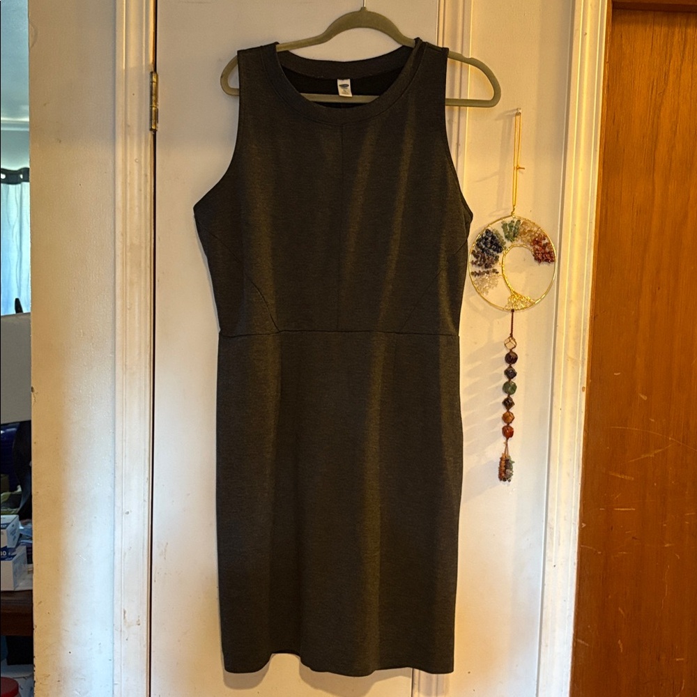 Old Navy Charcoal and Black Garment dress
Side zip